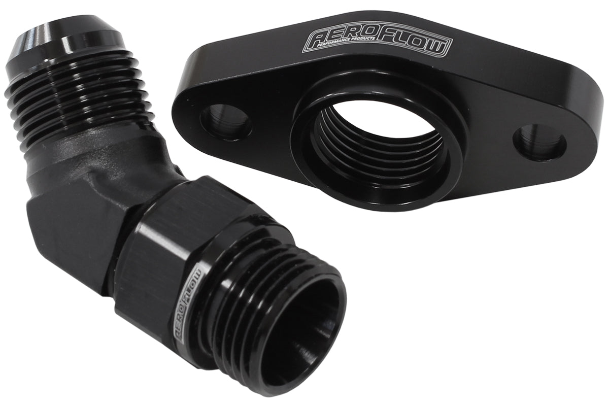 TURBO DRAIN ADAPTER -10AN 45 DEGREE 51MM HOLE CENTRES Default Title