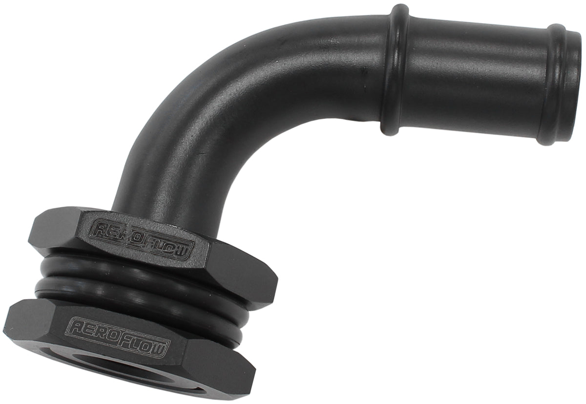 BULKHEAD 90 TURBO DRAIN 5/8 BARB OIL PAN SUMP ADAPTER Default Title