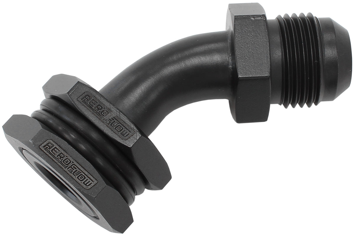 BULKHEAD 45 TURBO DRAIN -10AN MALE OIL PAN SUMP ADAPTER