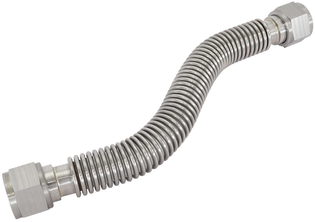 FLEXIBLE TURBO DRAIN HOSE S/S FEMALE 2 x -12AN 300MM LONG