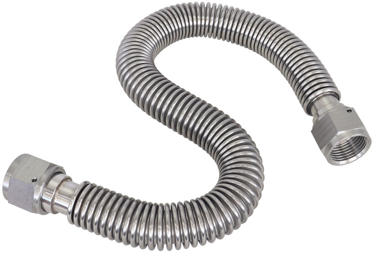 FLEXIBLE TURBO DRAIN HOSE S/S FEMALE 2 x -12AN 500MM LONG