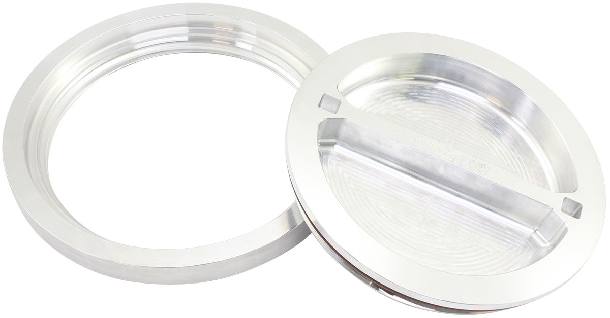 6" WELD BUNG AND RAW CAP      ALLOY ICE BOX FEMALE WELD-ON  WATER Aeroflow - AF 464-96