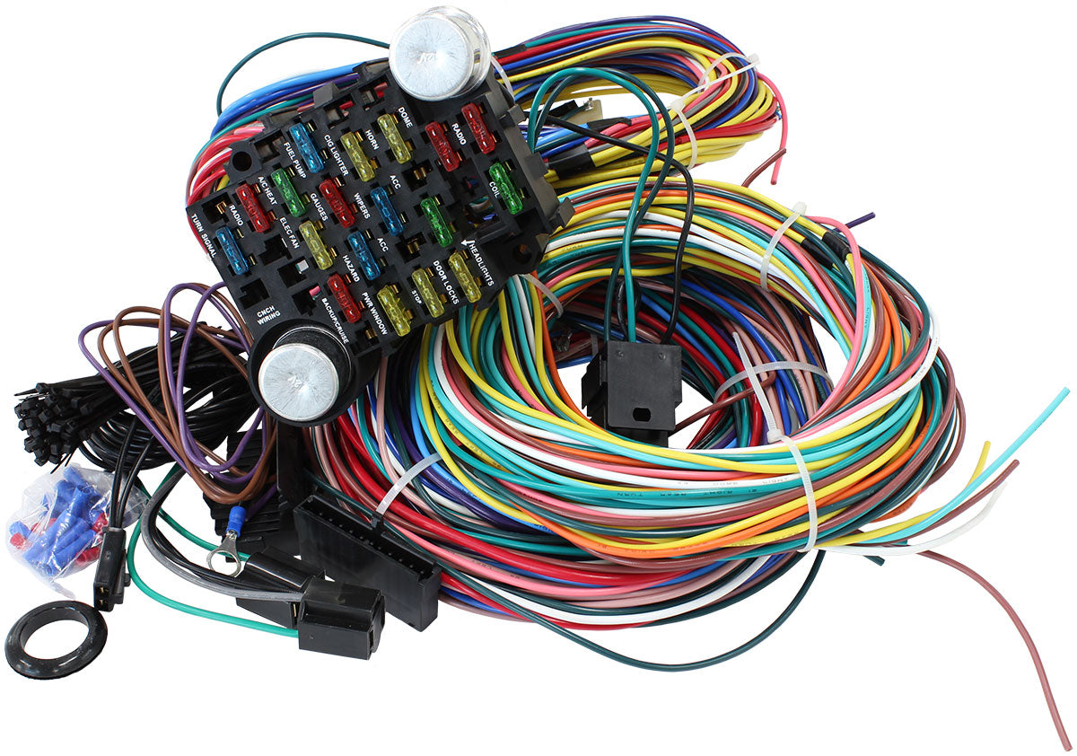 21 CIRCUIT UNIVERSAL WIRING HARNESS 21 FUSE 12V Default Title