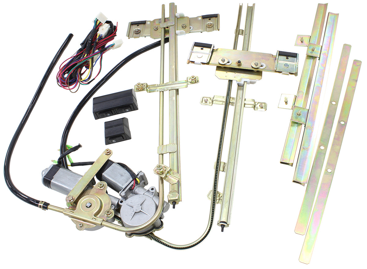 ELECTRIC POWER WINDOW KIT SUIT 2 DOOR FLAT GLASS Default Title