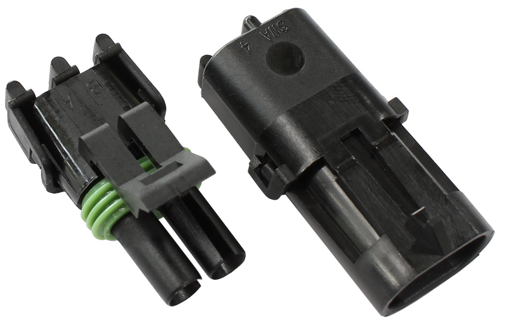 WEATHERPACK 2 PIN CONNECTOR MALE/FEMALE, PINS & SEALS
