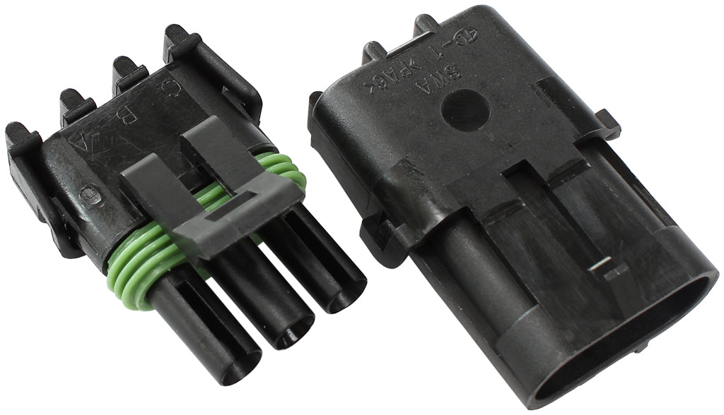 WEATHERPACK 3 PIN CONNECTOR MALE/FEMALE, PINS & SEALS