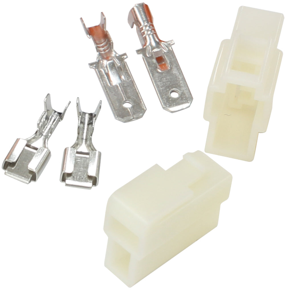 2 PIN ELECTRICAL CONNECTOR AUTOMOTIVE SPADE STYLE Default Title