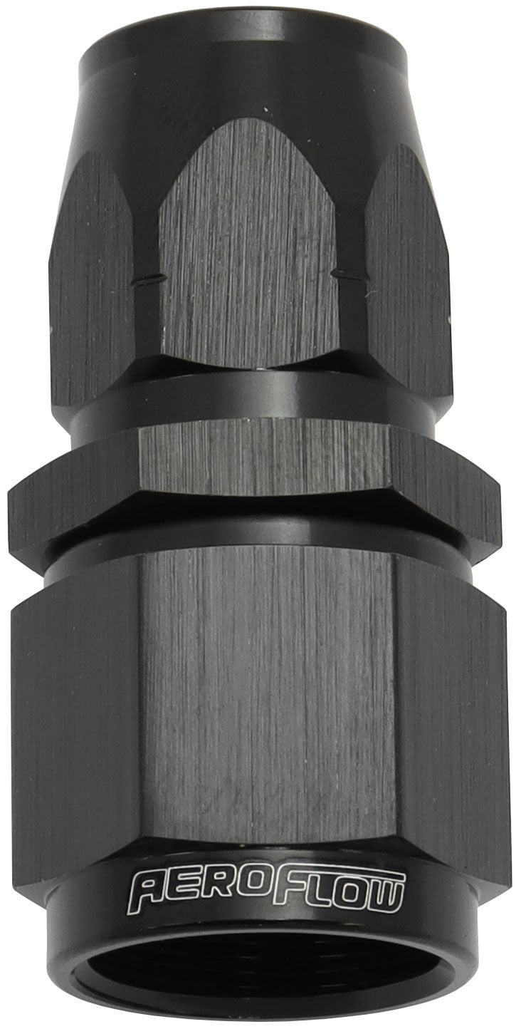 STEPPED STRAIGHT END -6 HOSE TO -8AN REDUCER HOSE END BLACK