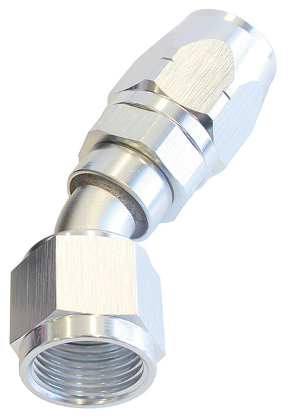 ALLOY 30 DEG HOSE END -10AN SILVER CUTTER STYLE FUL SWIVEL Default Title