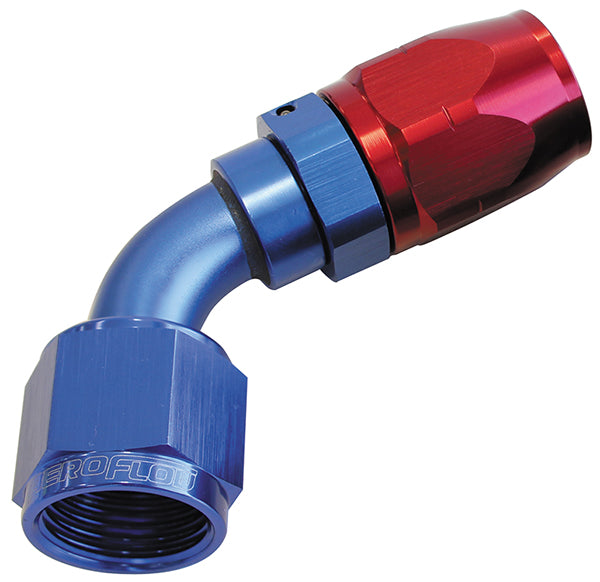 ALLOY 60 DEG HOSE END -10AN BLUE CUTTER STYLE FULL SWIVEL Default Title