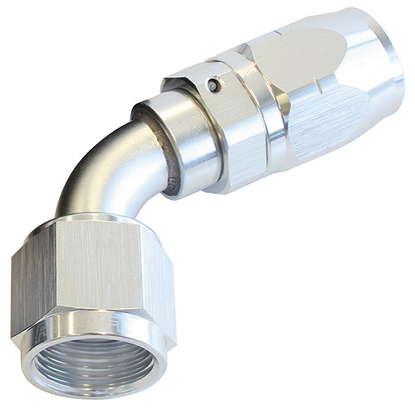 ALLOY 60 DEG HOSE END -10AN SILVER CUTTER STYLE FUL SWIVEL Default Title