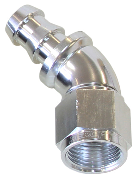 -8AN 45 DEG FULL FLOW PUSH LOCSILVER FULL FLOW PUSH LOCK