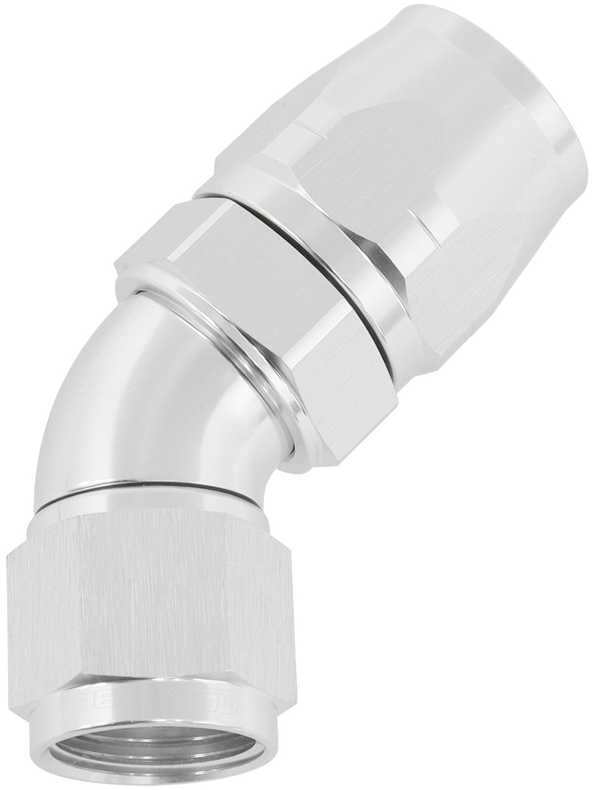 STEPPED 45 DEG HOSEEND -12 HOSTO -10AN EXPANDER HOSE END SIL