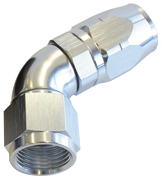 ALLOY 60 DEG HOSE END -10AN SILVER CUTTER STYLE FUL SWIVEL Default Title
