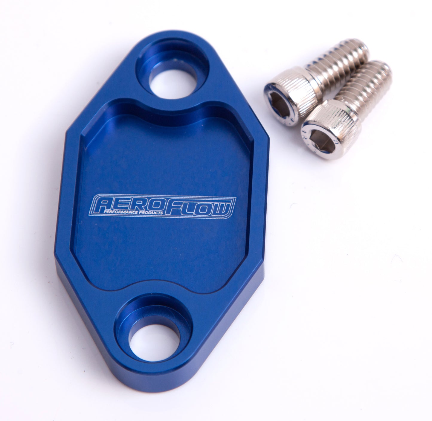 BILLET FUEL PUMP BLOCK OFF PLATE BLUE SUITS HOLDEN 308 Default Title