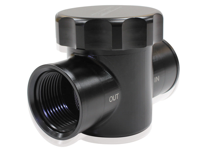 BILLET RADIATOR FILTER BLACK FIT TO RADIATOR HOSE Hoses Aeroflow 64-2043 Default Title