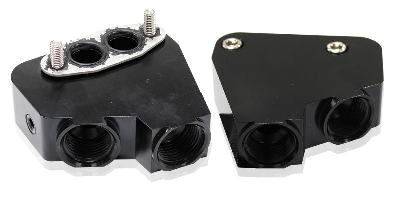 LS OIL COOLER ADAPTER -10ORB PORTS BLACK vt-vz use 64-2184 Default Title