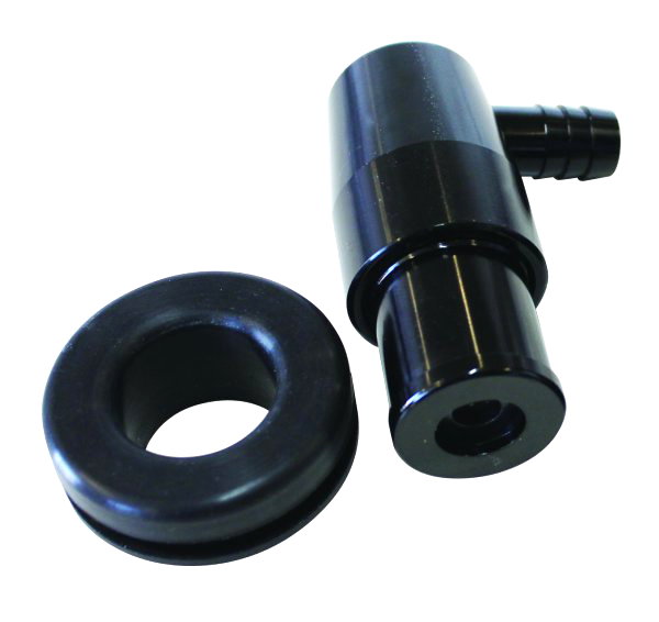 BILLET PCV VALVE SUITS 1-1/4" HOLES IN COVER 3/8" MALE BARB Default Title