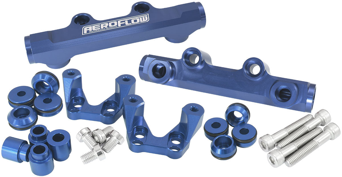 SUBARU EJ20 CONVERSION FUEL RAIL TOP FEED BLUE 92-00 WRX Default Title