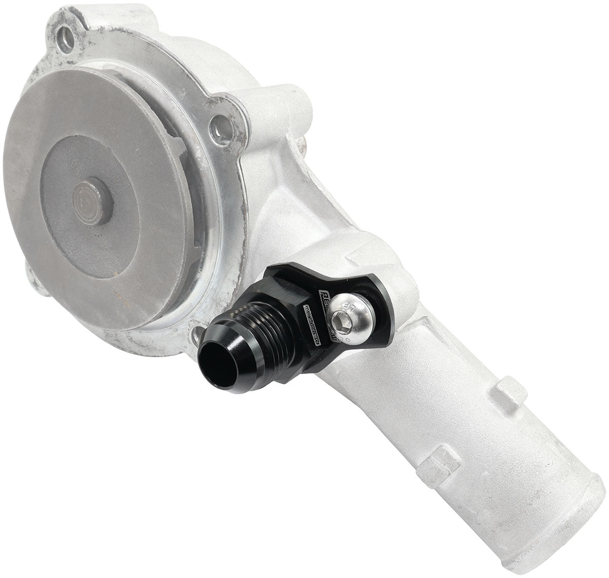 FORD BARRA THERMOSTAT -10AN   PRESS IN ADAPTER FITTING HEATETURBO Aeroflow - AF 64-4042BLK