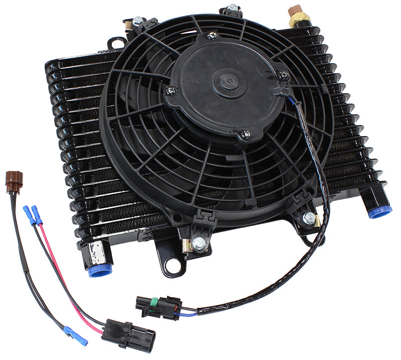 13.5 x 9" COMP TRANS COOLER WITH 120w FAN & SWITCH 1/2NPT Default Title