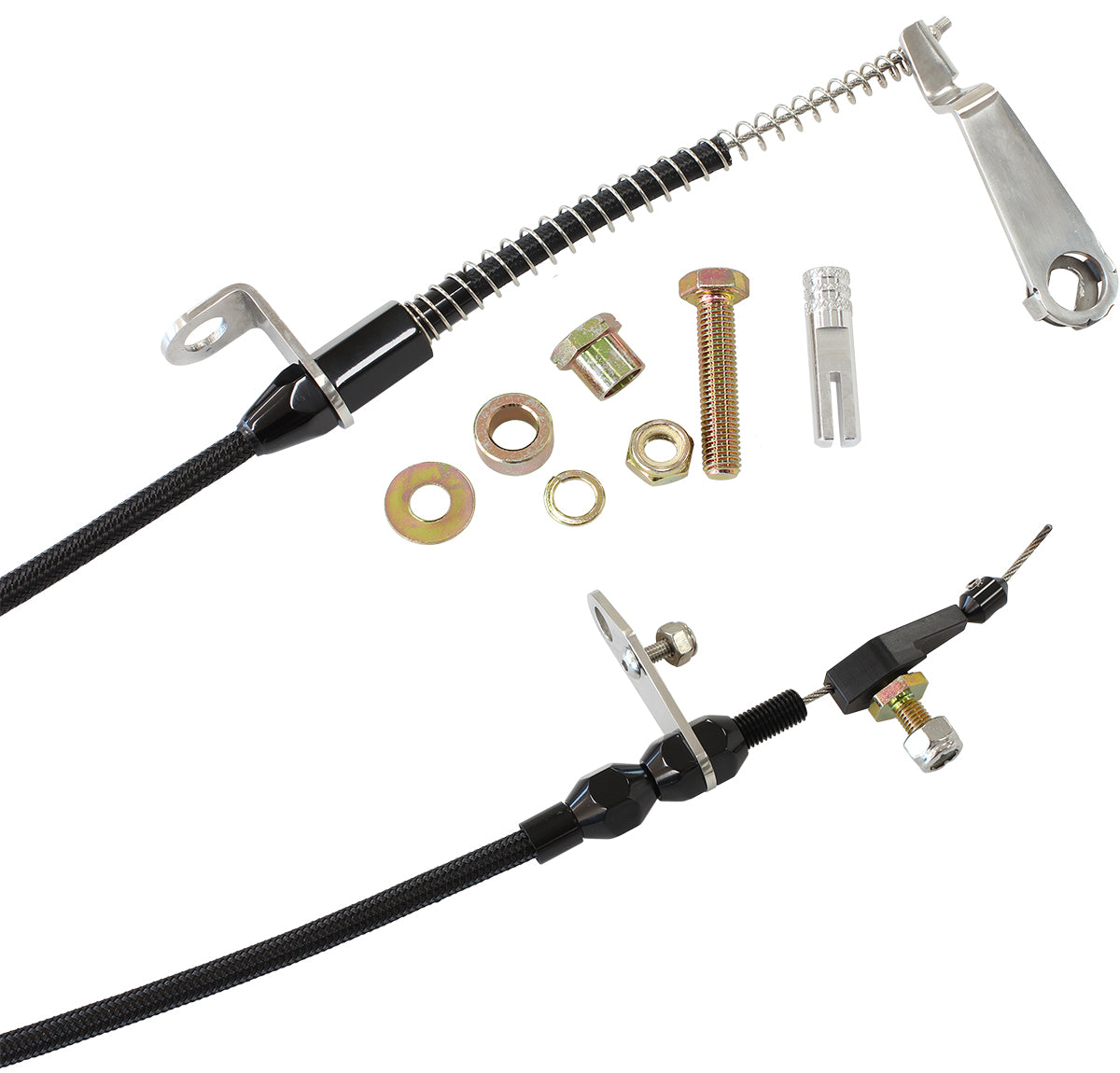 AEROFLOW KICKDOWN FORD AOD CABLE CHROME FINISH