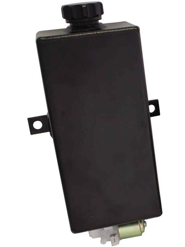 FABRICATED BLACK WASHER TANK WITH MOTOR-L,W,H=80X100X210MM