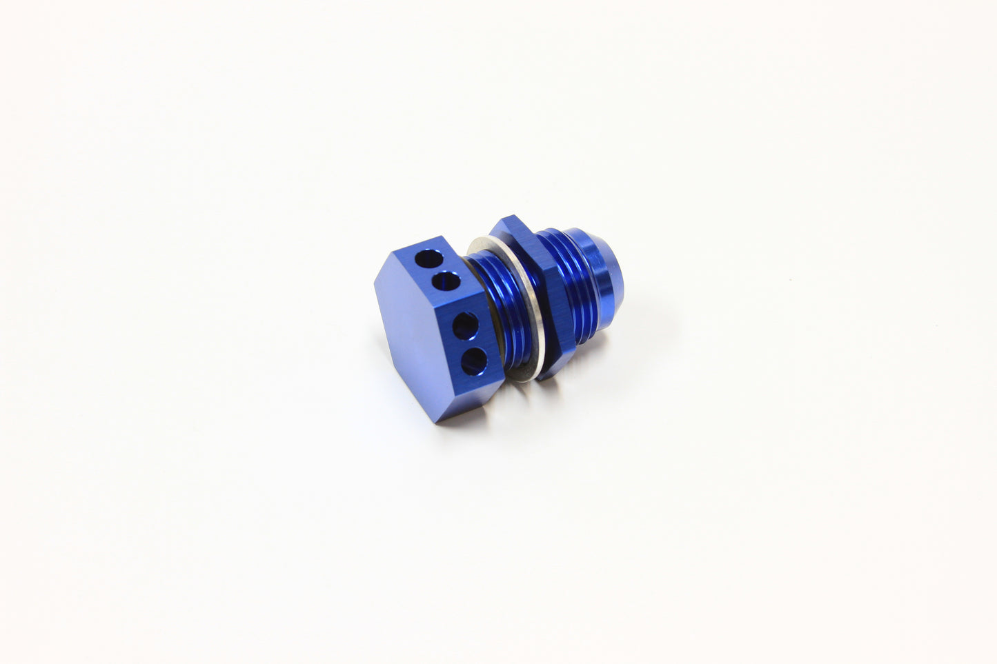 BOLT IN -10AN BREATHER CAST ORFABRICATED COVERS BLUE Default Title