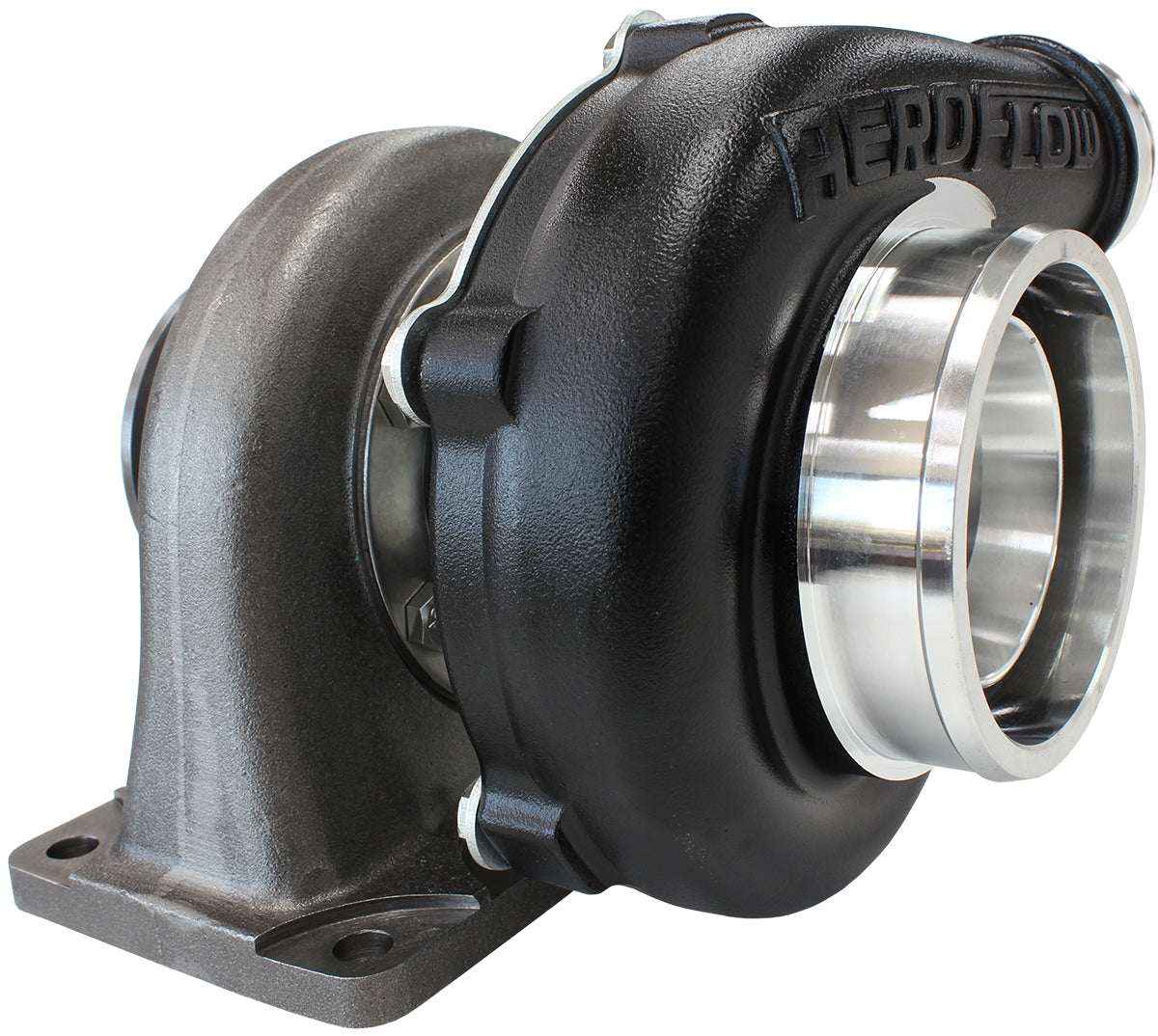 BOOSTED 5862 .63 T3 FLANGE V-BAND OUTLET GTX3576 BLACK