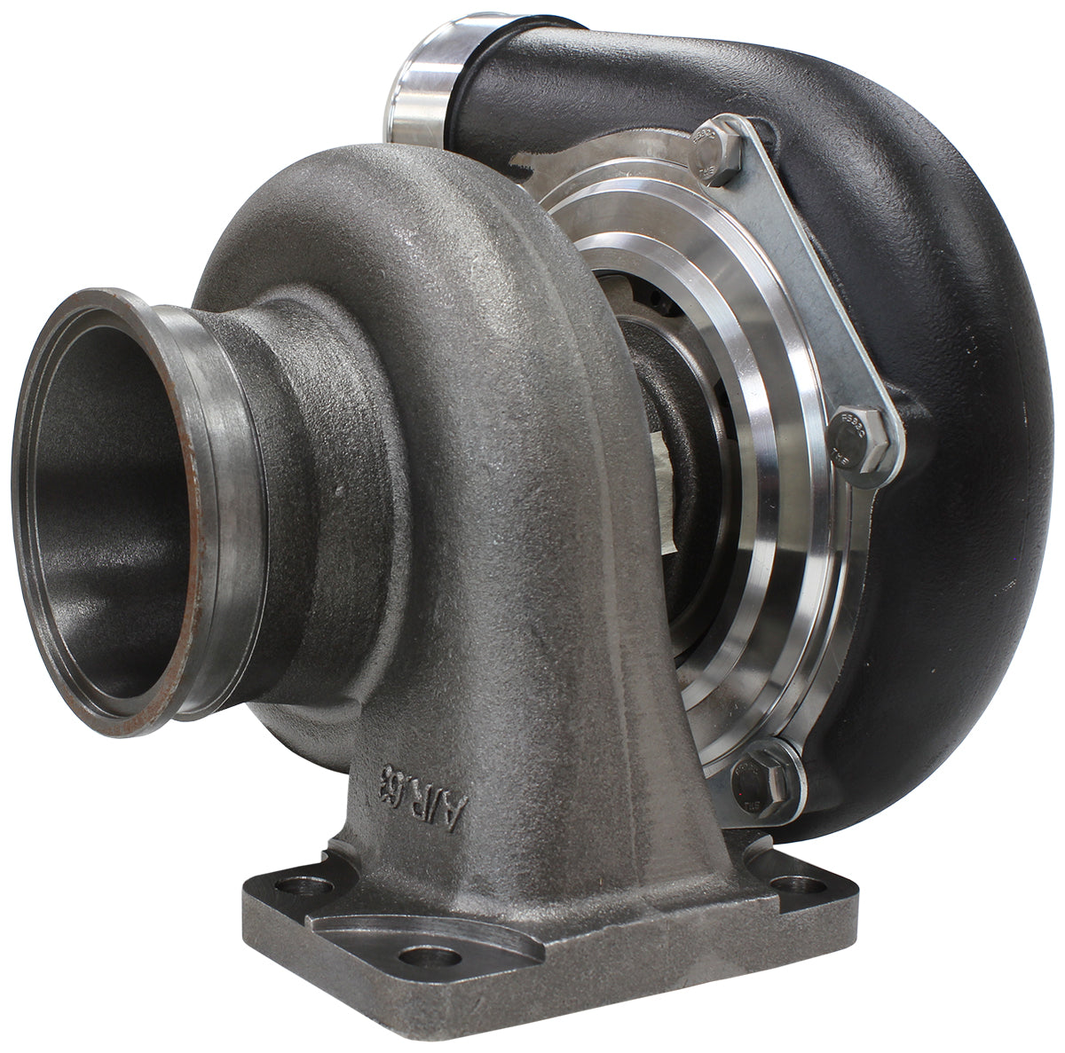 BOOSTED 6662.63 T3 FLANGE V-BAND OUTLET GTX3582 BLACK