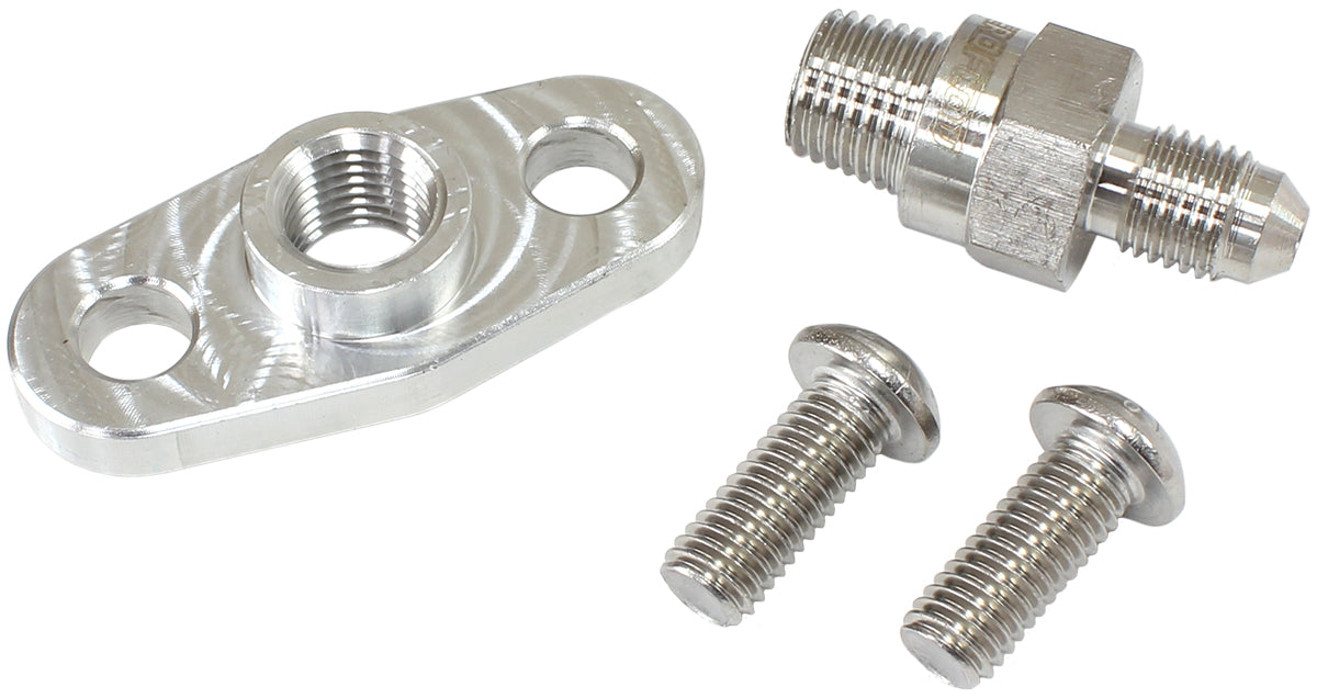 38mm TURBO OIL FEED PLATE 1/4" NPT PORT BOOSTED TURBOS Default Title