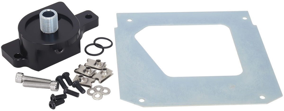 LS CHEV FABRICATED OIL PAN REAR SUMP OIL FILTER ADAPTER