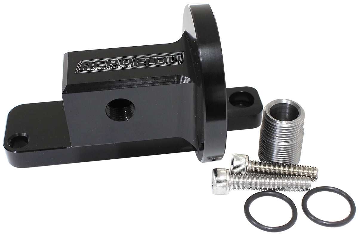 CHEVY LS OIL FILTER ADAPTER HORIZONTAL SPIN ON FILTER