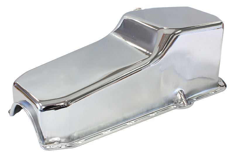 STEEL STOCK OIL PAN SBC CHROMERH/SIDE DIPSTICK REAR SUMP Default Title