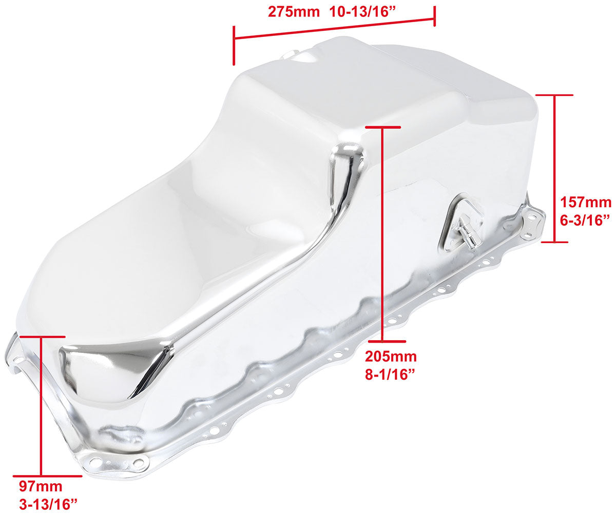 STOCK 253 308 HOLDEN OIL PAN VB VT COMMODORE V8 CHROME