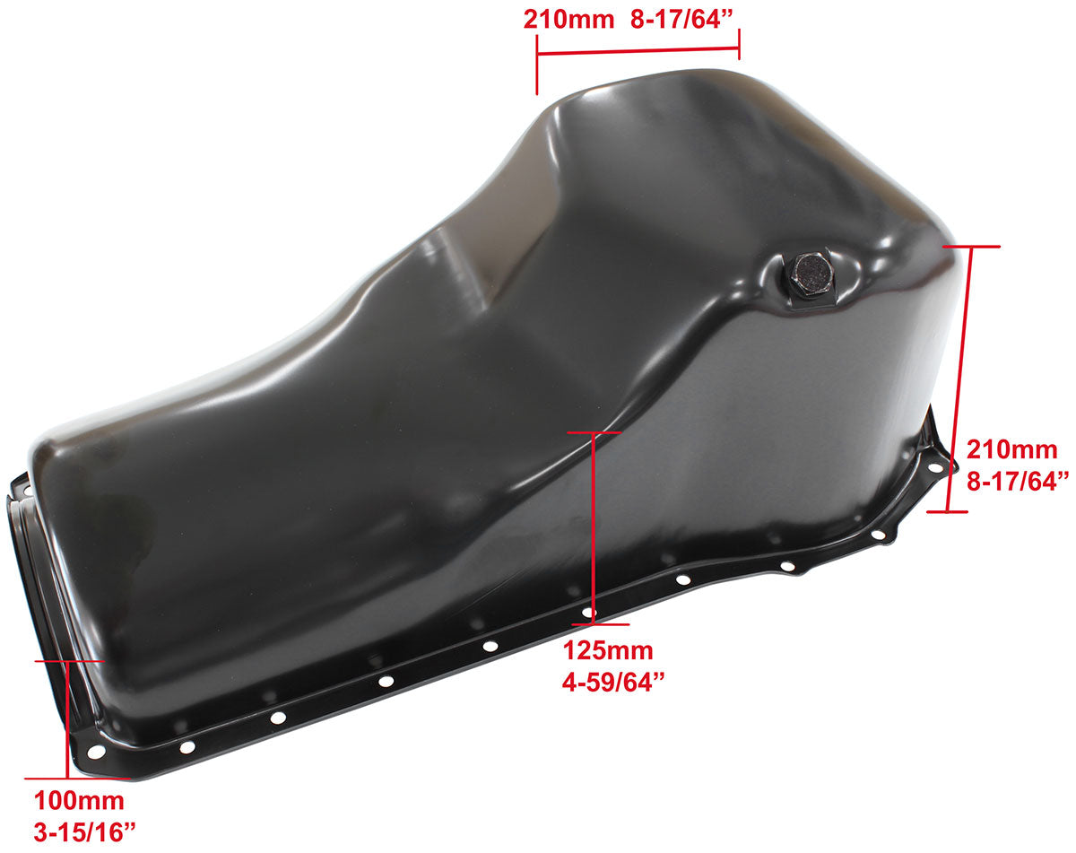 STOCK OIL PAN FORD 351C FRONT SUMP BLACK