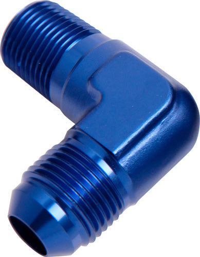 MALE 90 DEG 1/2" NPT TO -6AN  BLUE MALE NPT TO AN 90 DEG Default Title