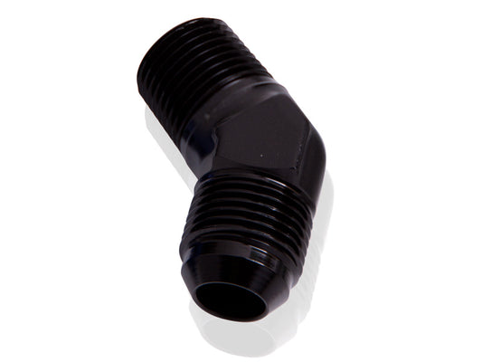 MALE 45 DEG 1/8" NPT TO -6AN  BLACK MALE NPT TO AN 45 DEG Default Title