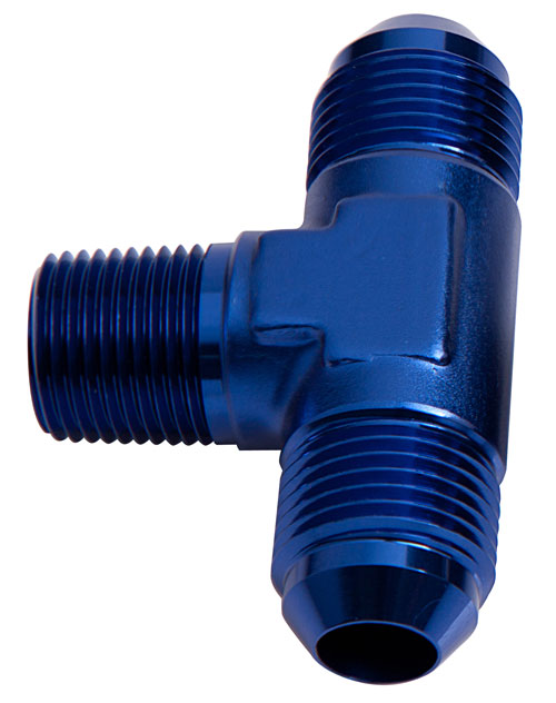 TEE -3AN WITH 1/8" NPT ON SIDEBLUE AN TEE WITH NPT ON SIDE