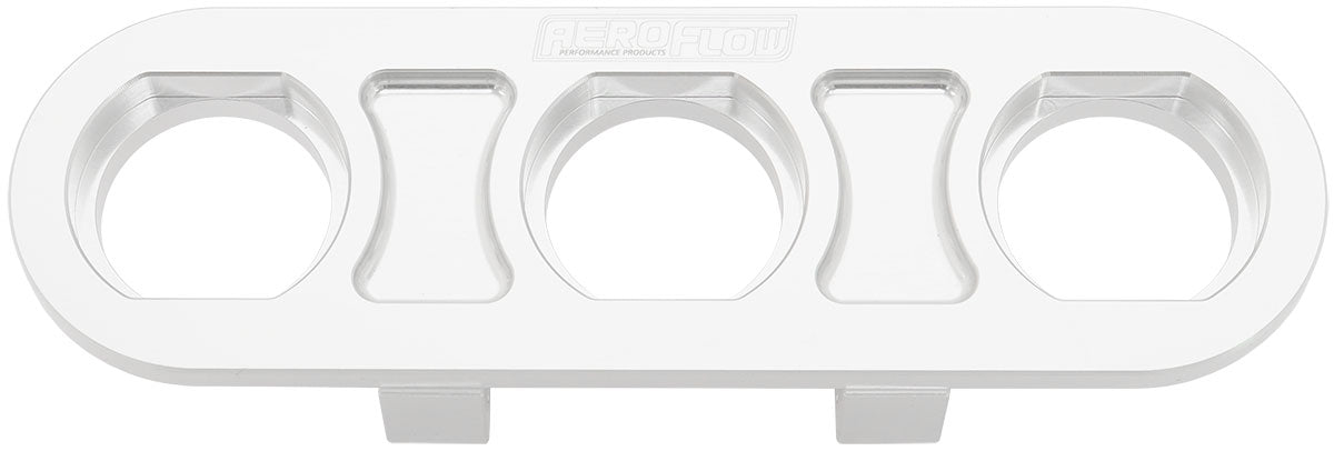 BILLET BULKHEAD PLATE 3 PORT MODULAR UNIVERSAL POLISHED AN AC Aeroflow - AF 88-2020 Default Title