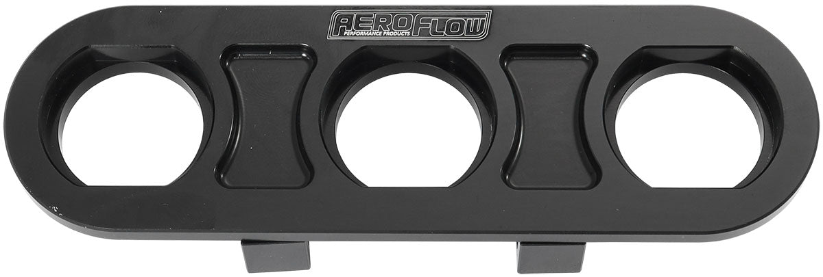 BILLET BULKHEAD PLATE 3 PORT MODULAR UNIVERSAL BLACK AN AC Default Title