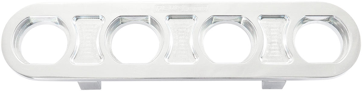 BILLET BULKHEAD PLATE 4 PORT MODULAR UNIVERSAL POLISHED AN AC Aeroflow - AF 88-2021 Default Title