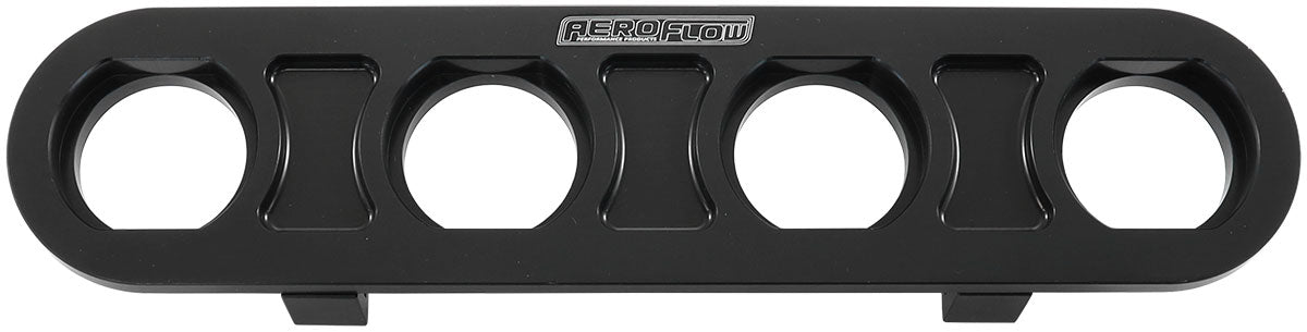 BILLET BULKHEAD PLATE 4 PORT MODULAR UNIVERSAL BLACK AN AC Default Title