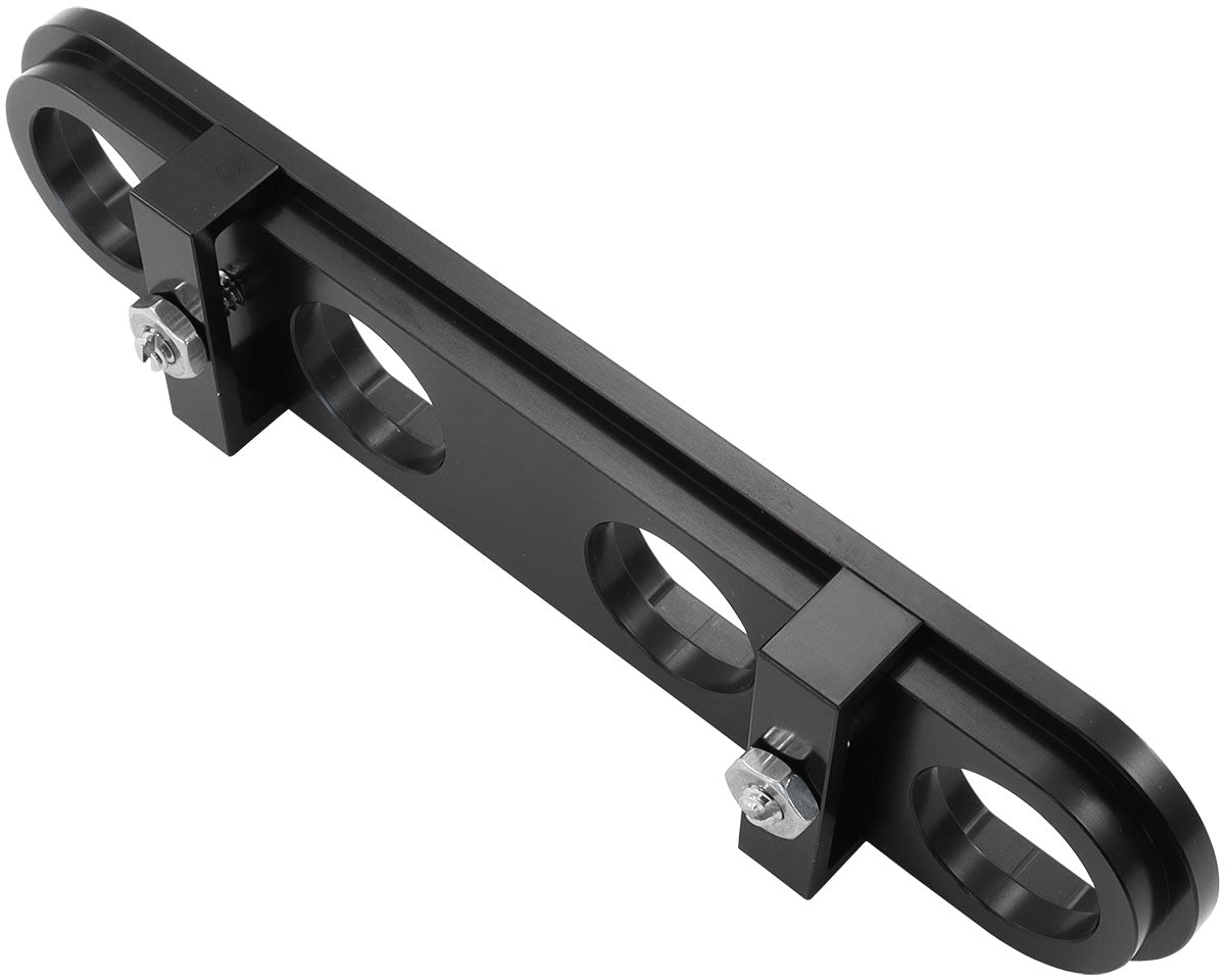BILLET BULKHEAD PLATE 4 PORT MODULAR UNIVERSAL BLACK AN AC Default Title
