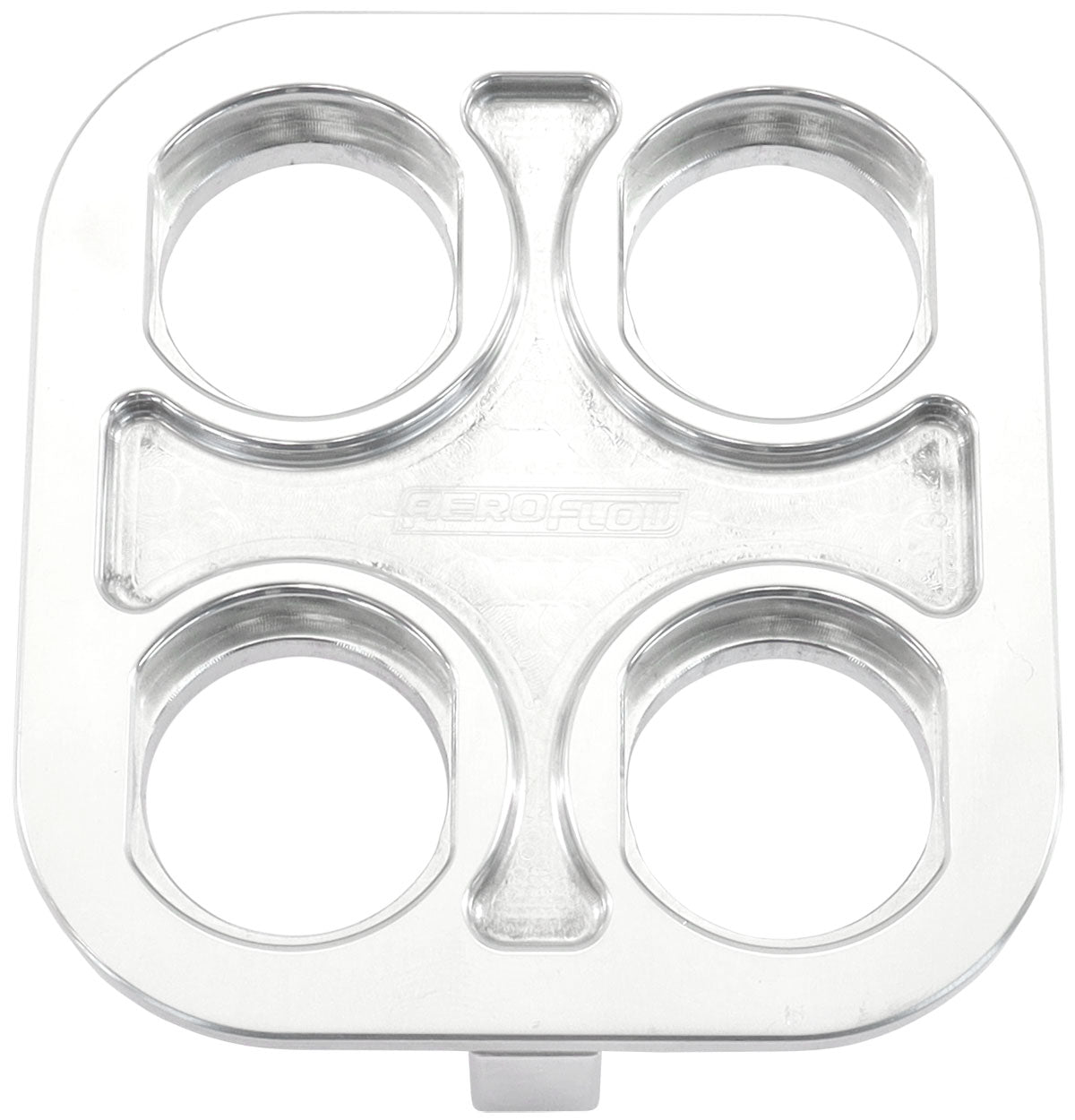 BILLET BULKHEAD PLATE 4 PORT SQUARE MODULAR UNIVERSAL POL AN AC Aeroflow - AF 88-2021 Default Title
