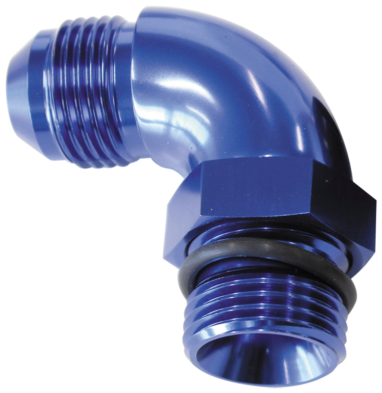 90 DEG -20ORB TO -16AN COMPLETWITH JAM NUT AND O-RING BLUE Default Title