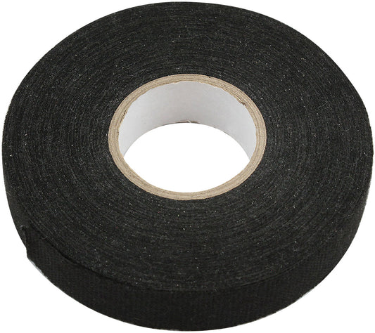 19mm x 25M ROLL FLEECE TAPE   BLACK ELECTRICAL HARNESS
