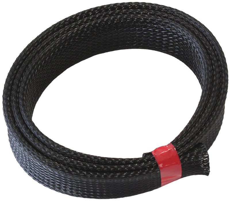 1" 1 METER HEAT FLEX BRAID BLACK TIGHT WEAVE HIGH COVERAG Default Title