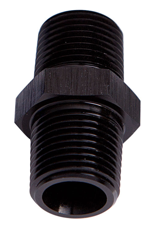 MALE COUPLER 1/4" NPT BLACK MALE TO MALE