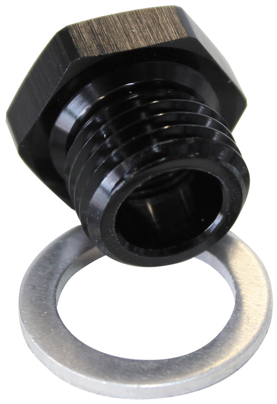 M12X1.5 PIPE REDUCER TO F/MALE1/8" NPT BLACK LS TEMP ADAPT Default Title